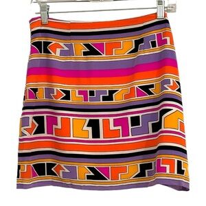 NWT✨Alice & Trixie 100% Silk Multicolor Mini Skirt Small